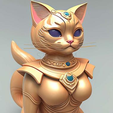 3D модель Кішка-компаньйон Діана з Warrior Sailor Moon (STL)